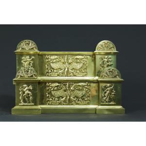  Empire Period Fireplace Bar Elements Bronze Neo Classical Cladding Chateau Decor 