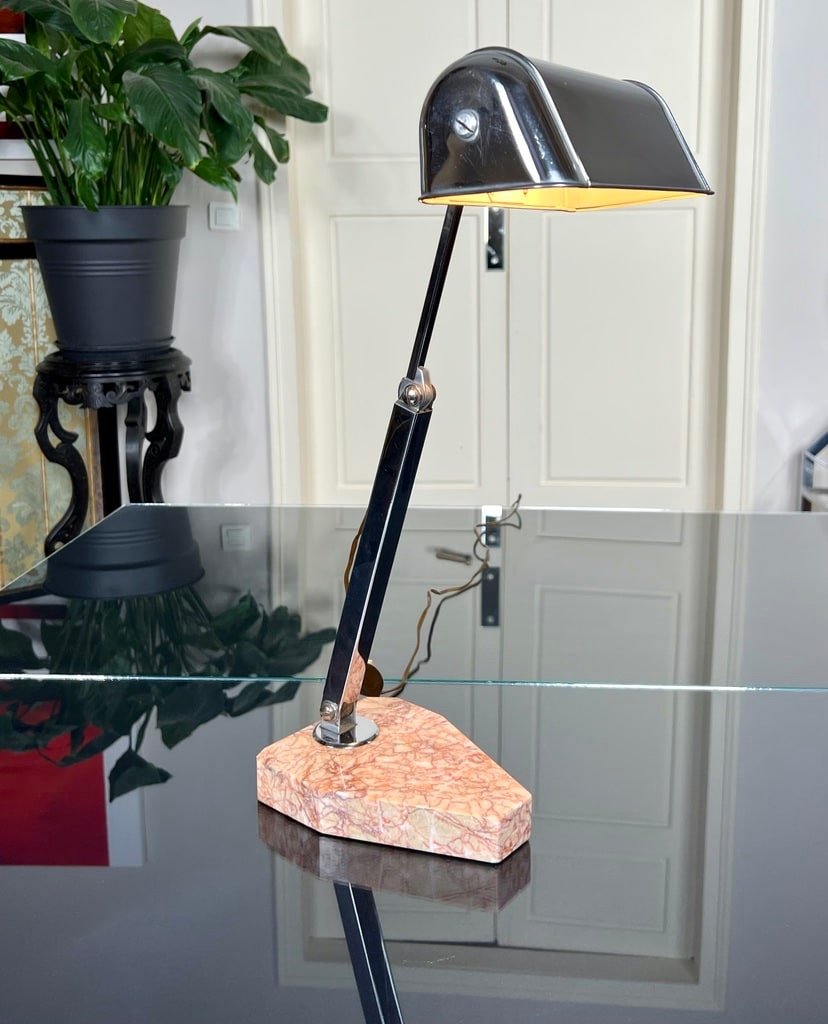 Lampe de bureau design marbre