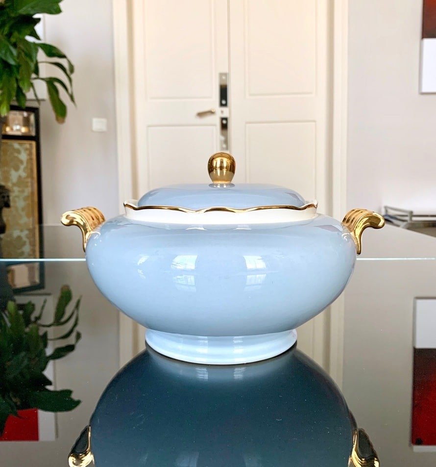 Porcelain Tureen Enhanced With Fine Gold - Villeroy & Boch - Art Deco