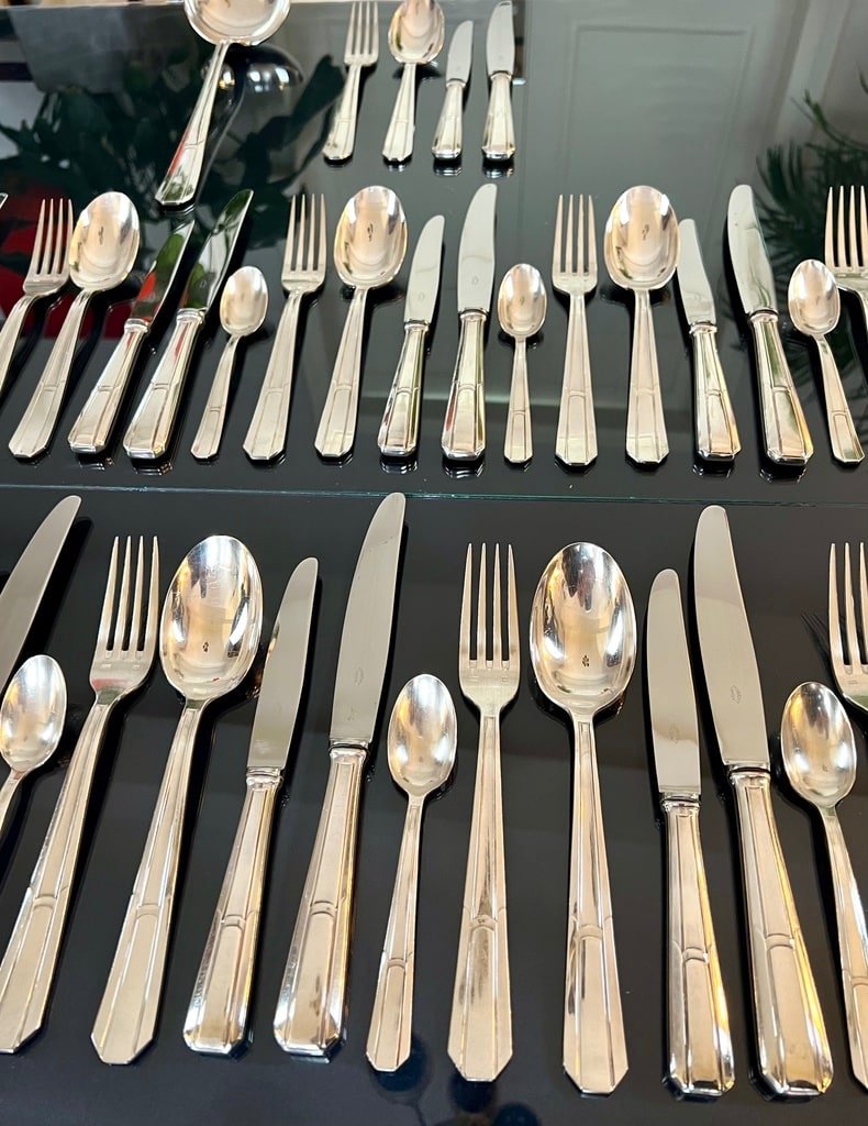 White Metal Table Cutlery - Art Deco Housewife -photo-5