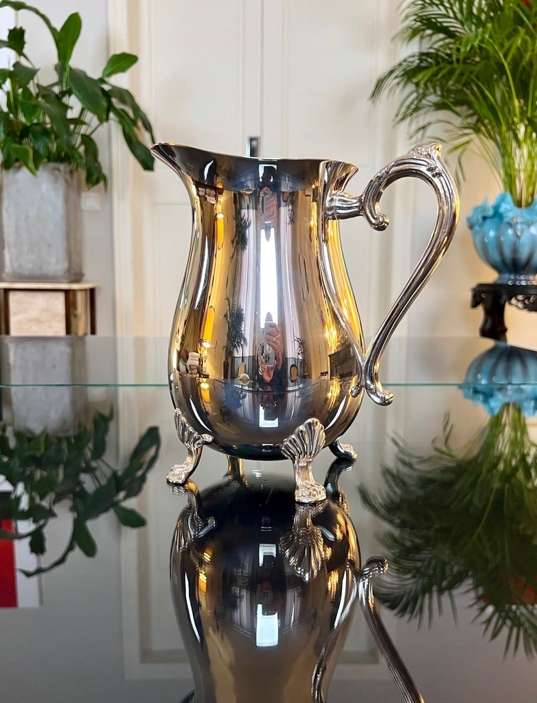 Silver Metal Pitcher Carafe