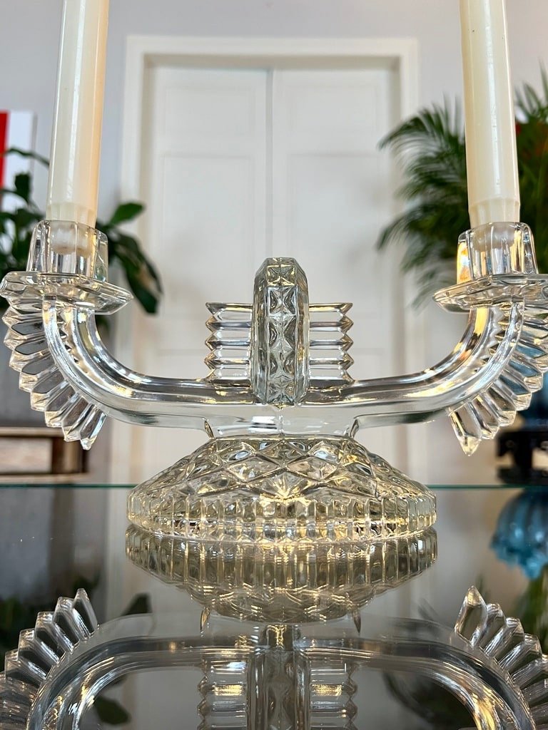 Glass Chandelier - Art Deco-photo-2