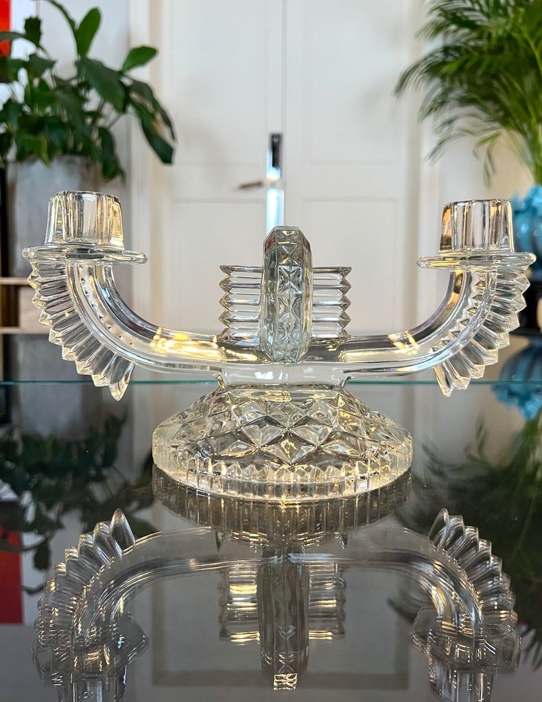 Glass Chandelier - Art Deco-photo-4