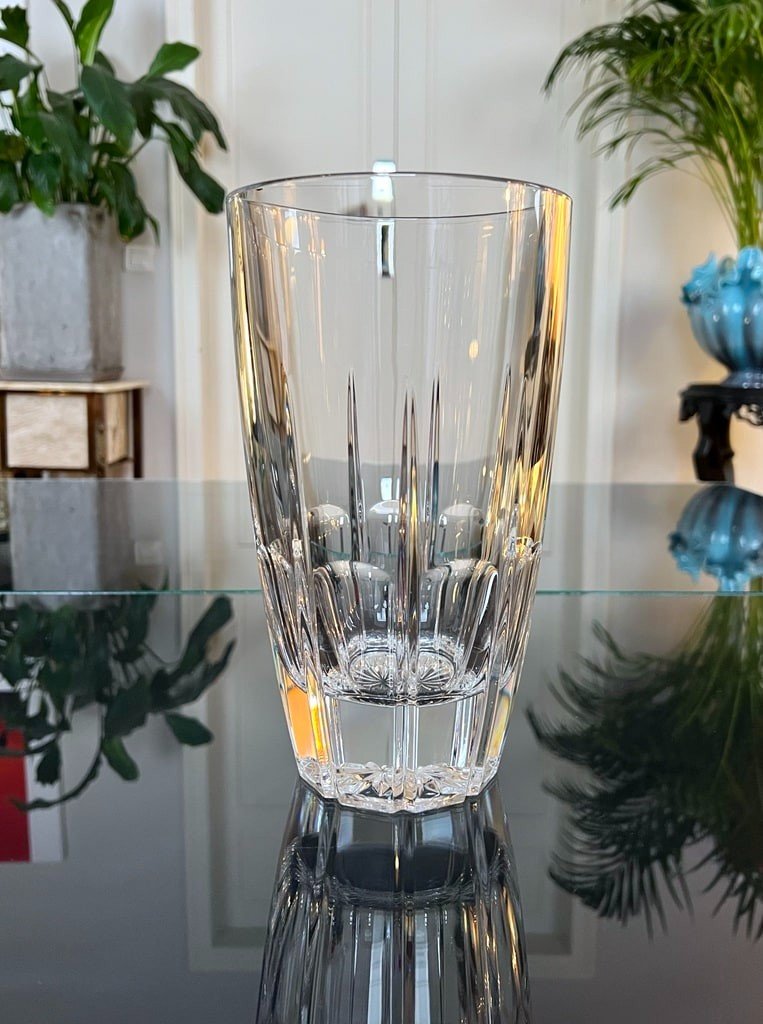 Vase En Cristal - Objet De Décoration Vintage-photo-1