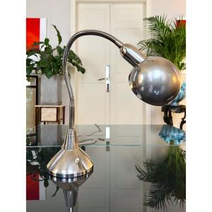 Jumo Articulated Lamp In Chromed Metal - Vintage