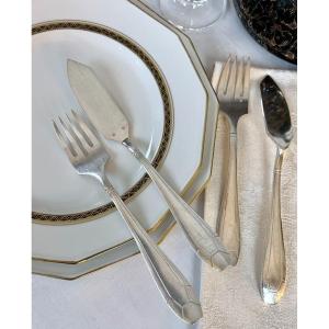 Silver Plated Fish Cutlery Set - Art Deco - Cutlery