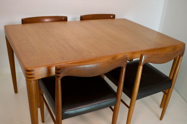 Scandinavian Extendable Dining Room, Teak-rosewood By Hw Klein For Bramin, Denmark 60-photo-1