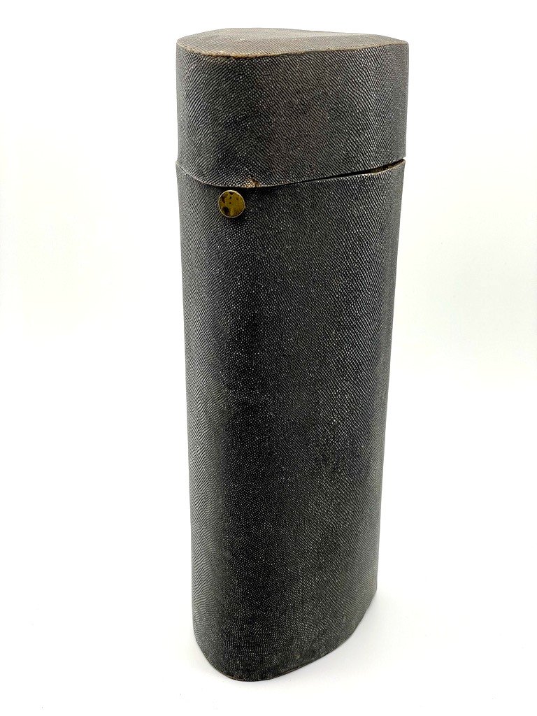 Large Case For Flasks And Tools In Gray Shagreen 18th Century-photo-4