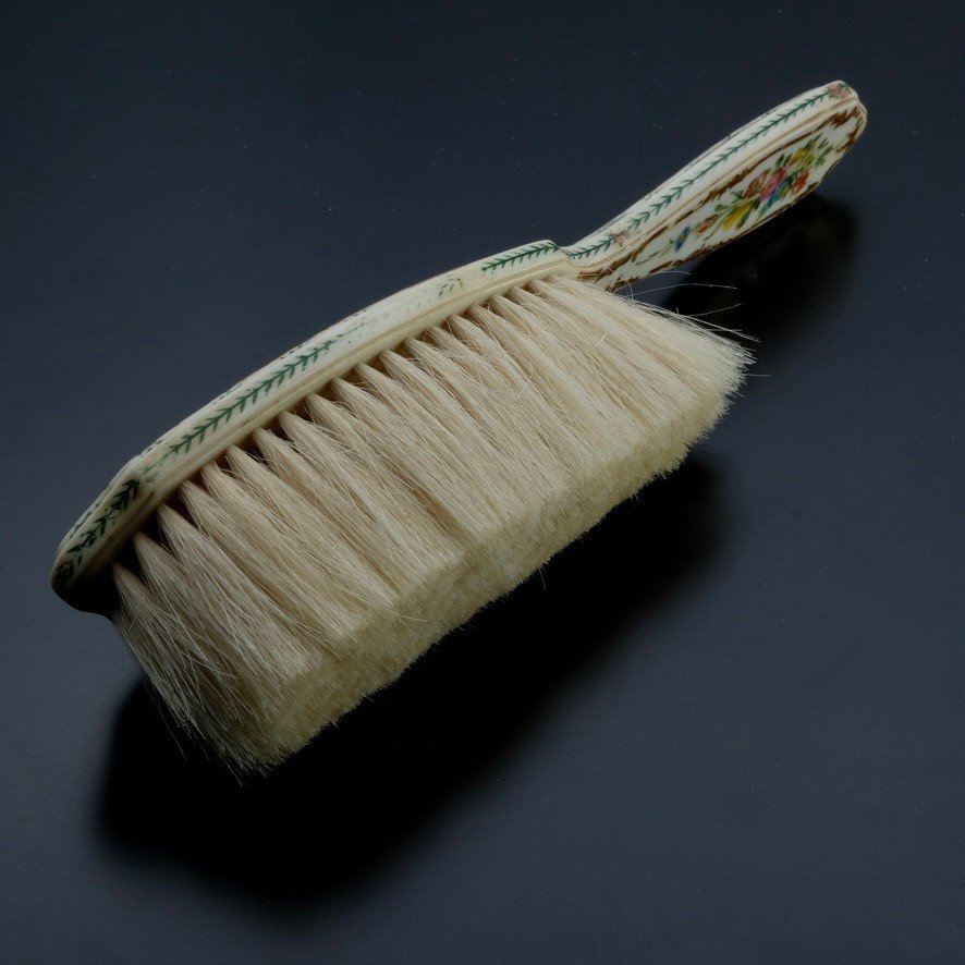 Soft Brush End 19th Century Miniature Painting On Ivory-photo-4