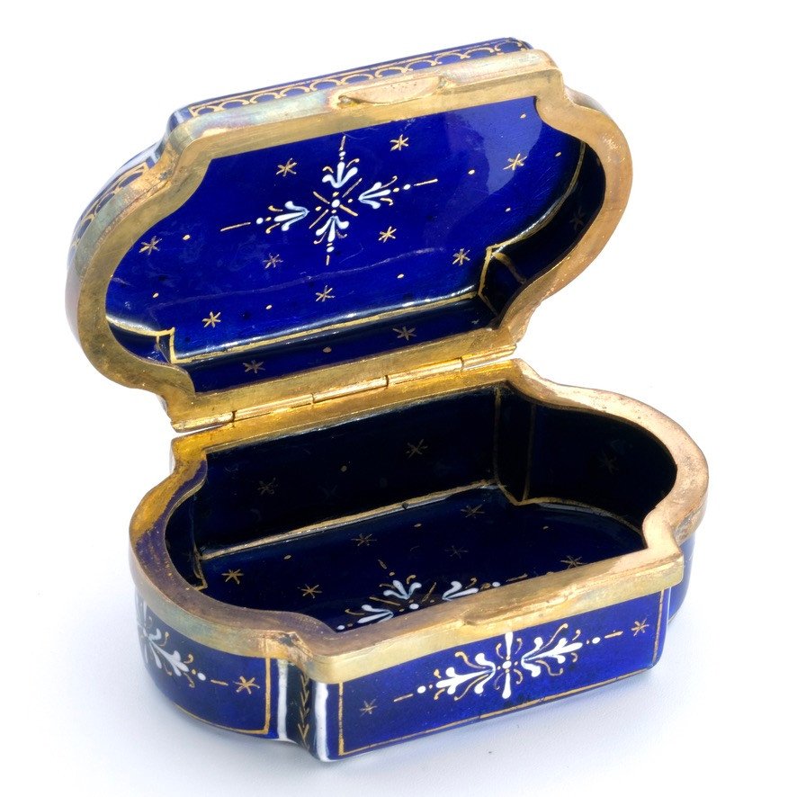 Enamel Box With Cherubs And Birds, Napoleon III-photo-4