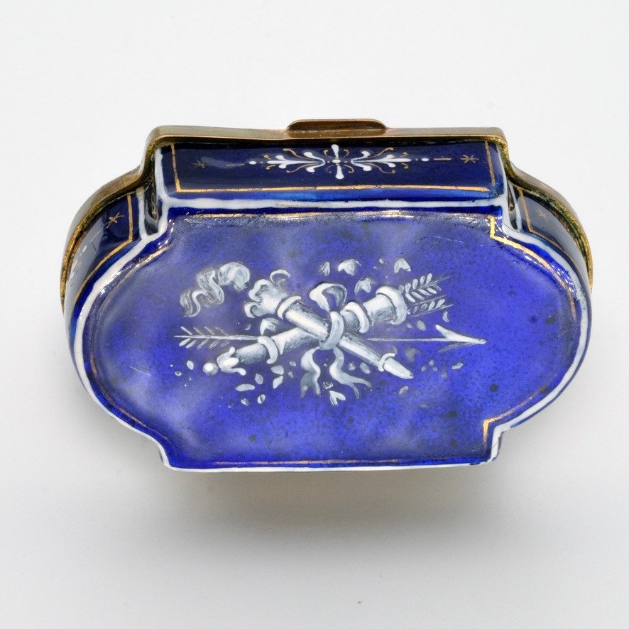 Enamel Box With Cherubs And Birds, Napoleon III-photo-1