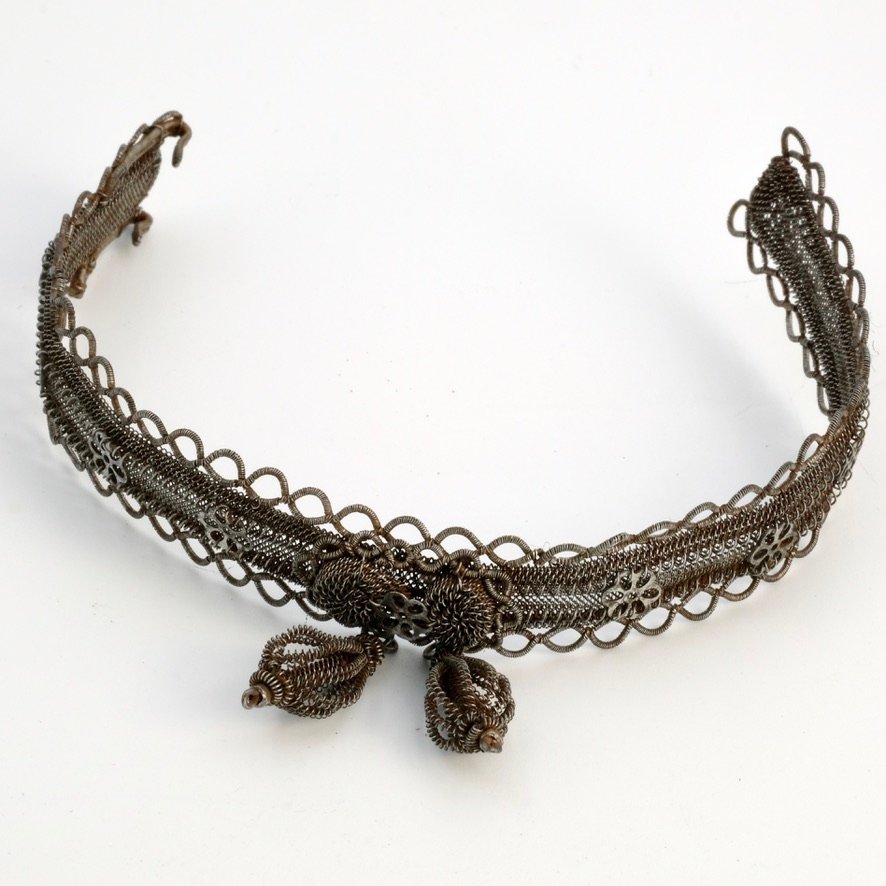 Silesian Iron Tassel Bracelet, Early 19th Century-photo-4