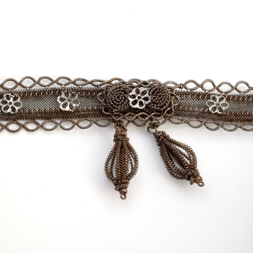 Silesian Iron Tassel Bracelet, Early 19th Century-photo-2