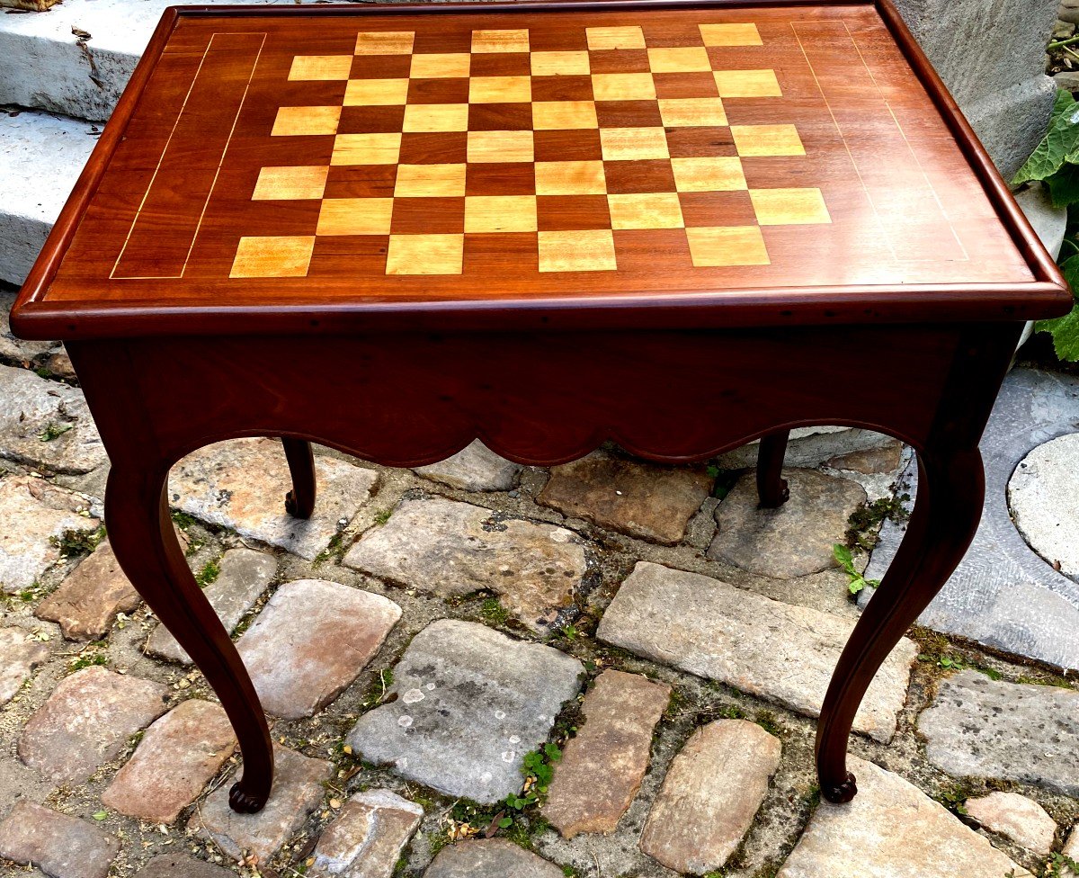 Table à Jeu, Mobilier Portuaire, Nantes Deuxième Moitié Du XVIIIème Siècle