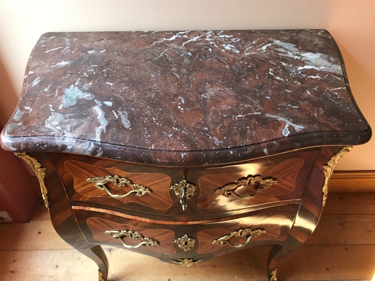 Petite Commode Louis XV d'époque XVIIIème-photo-4