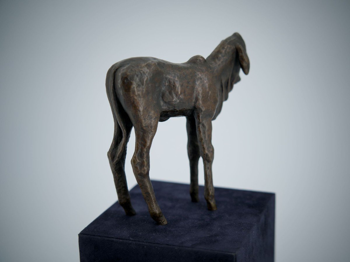 Renée Sintenis (1888 – 1965) Bronze “standing Zebu Calf”-photo-3