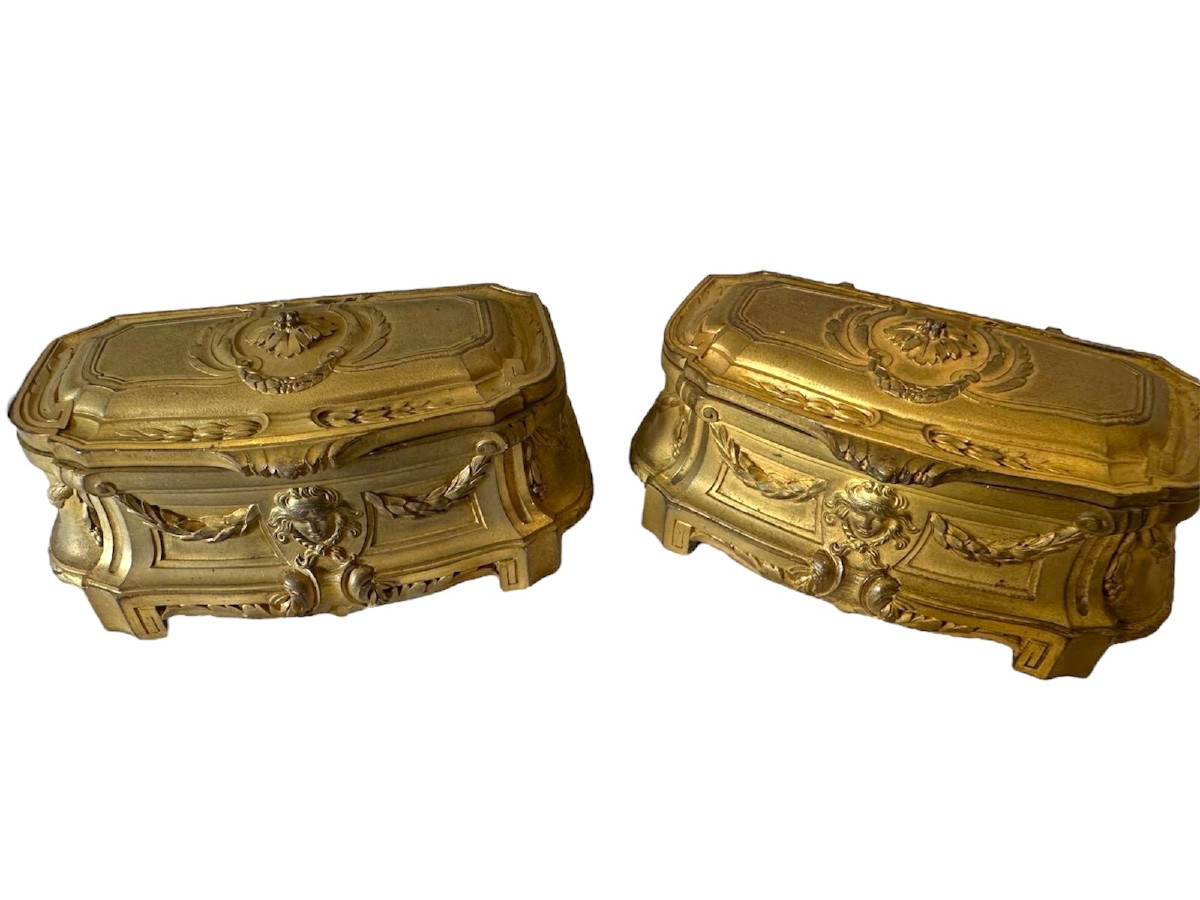 19th Century Gilt Bronze Desk Set (14 Pieces) By Lelièvre & Susse Frères, Publisher, Paris-photo-7