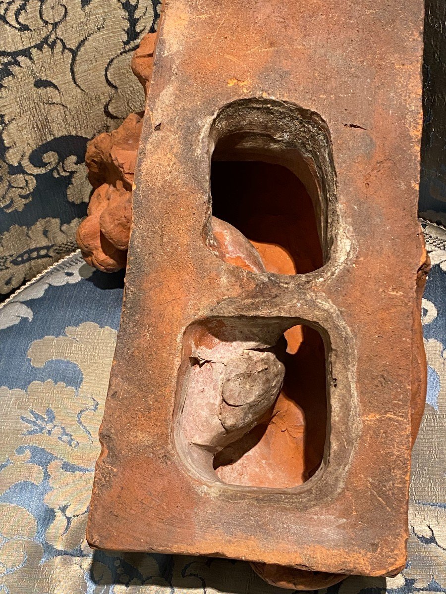 Pair Of Terracotta Lions, Italy 19th Century-photo-7