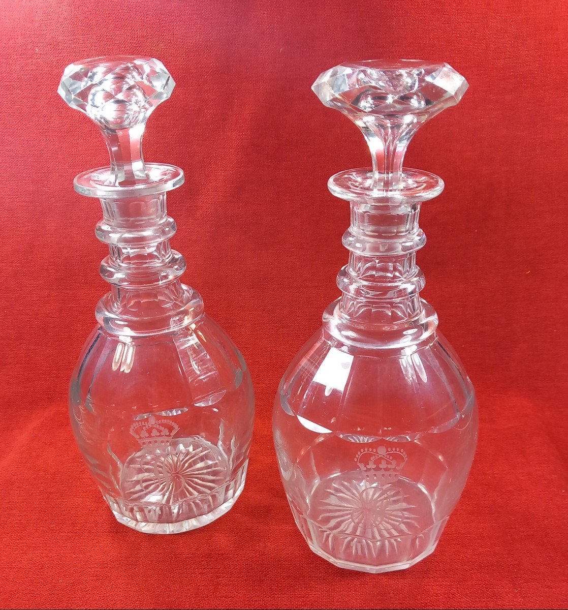 Crystal Decanters For King Louis-philippe's Table Service At The Tuileries Palace