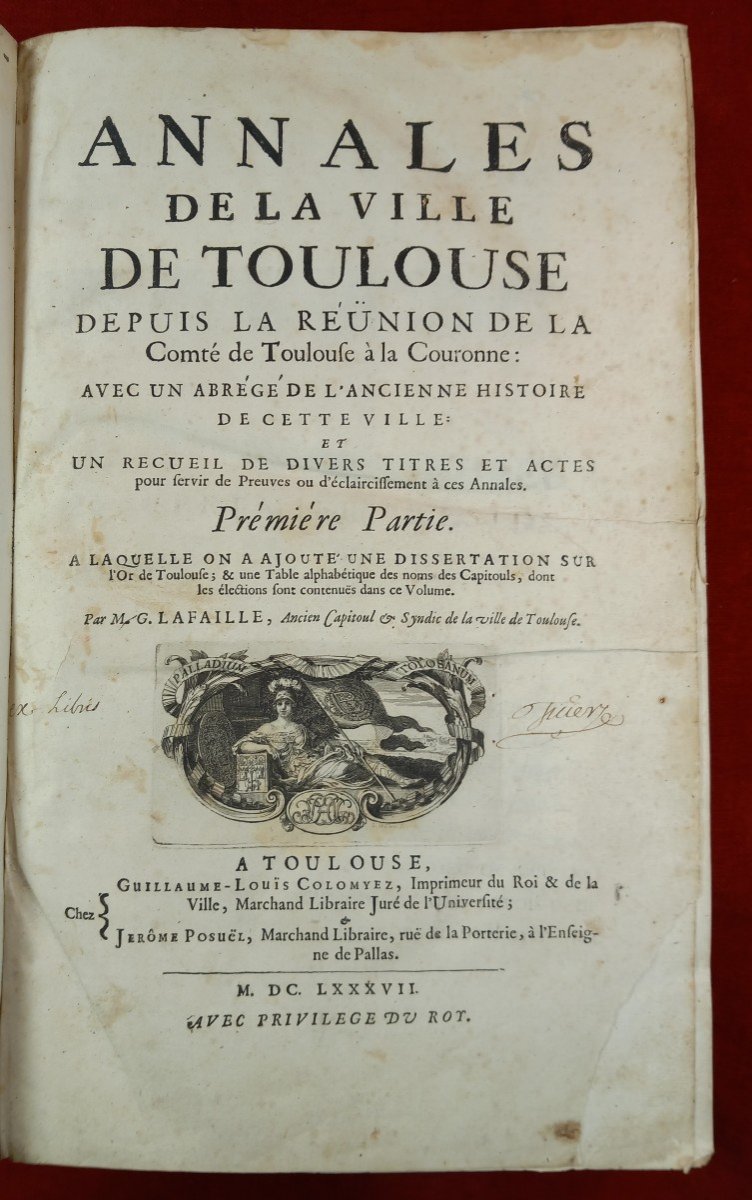 Annales De La Ville De Toulouse 1687-1701 Germain De Lafaille Histoire Languedoc-photo-3