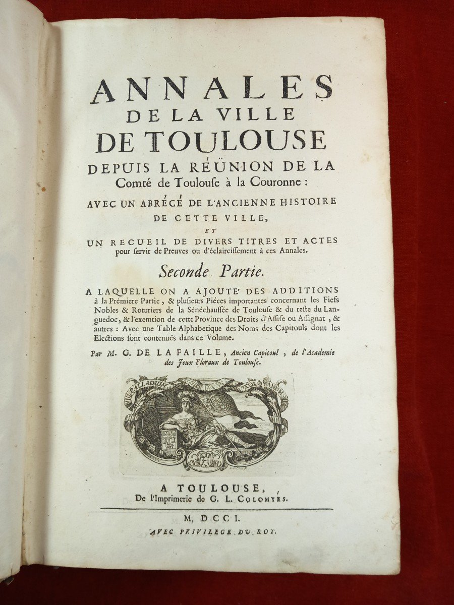 Annales De La Ville De Toulouse 1687-1701 Germain De Lafaille Histoire Languedoc-photo-4