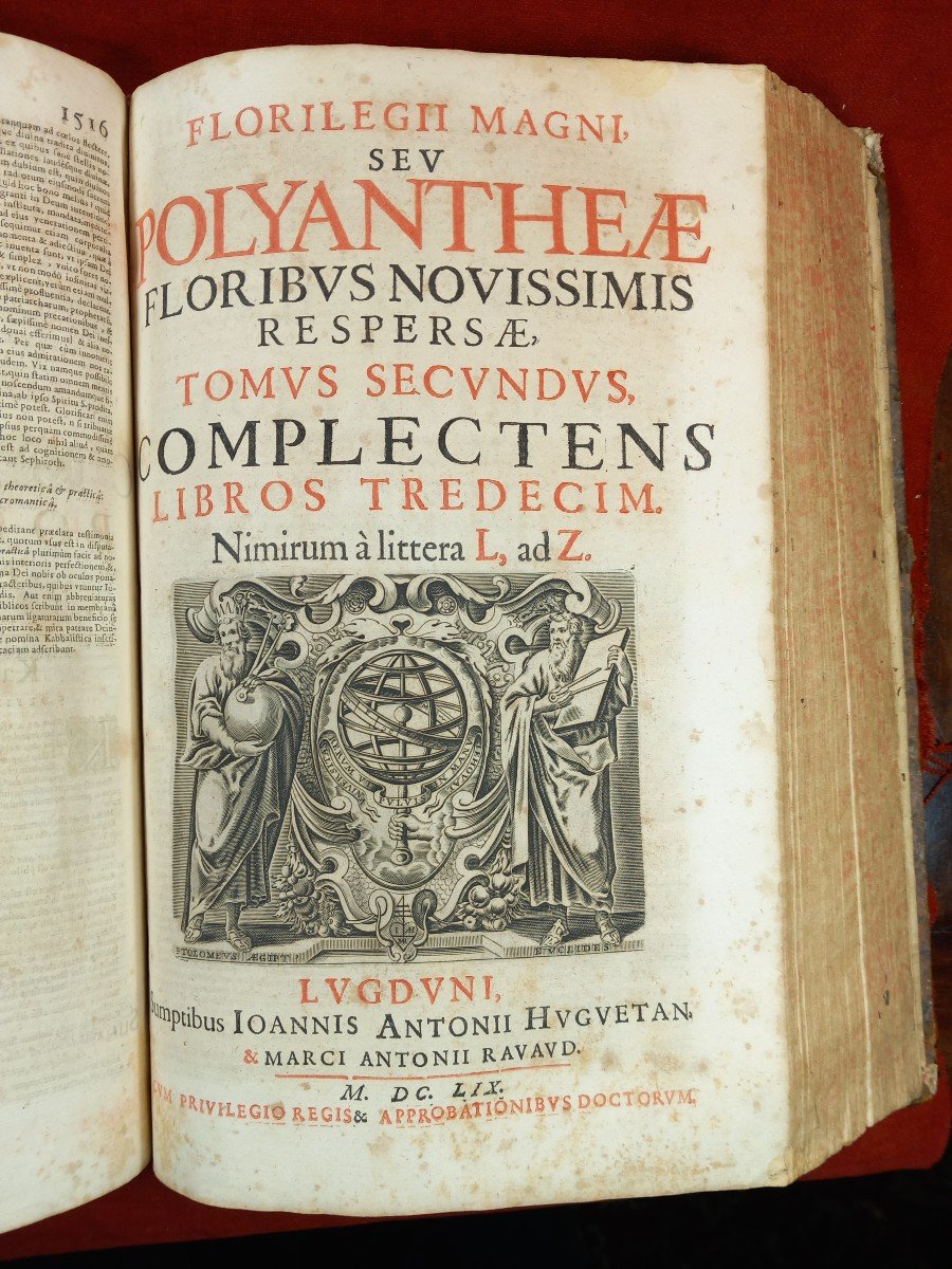 Polyantheae 1659 Lyon Huguetan Joseph Lang Anthologie Citations Latines Greques -photo-5