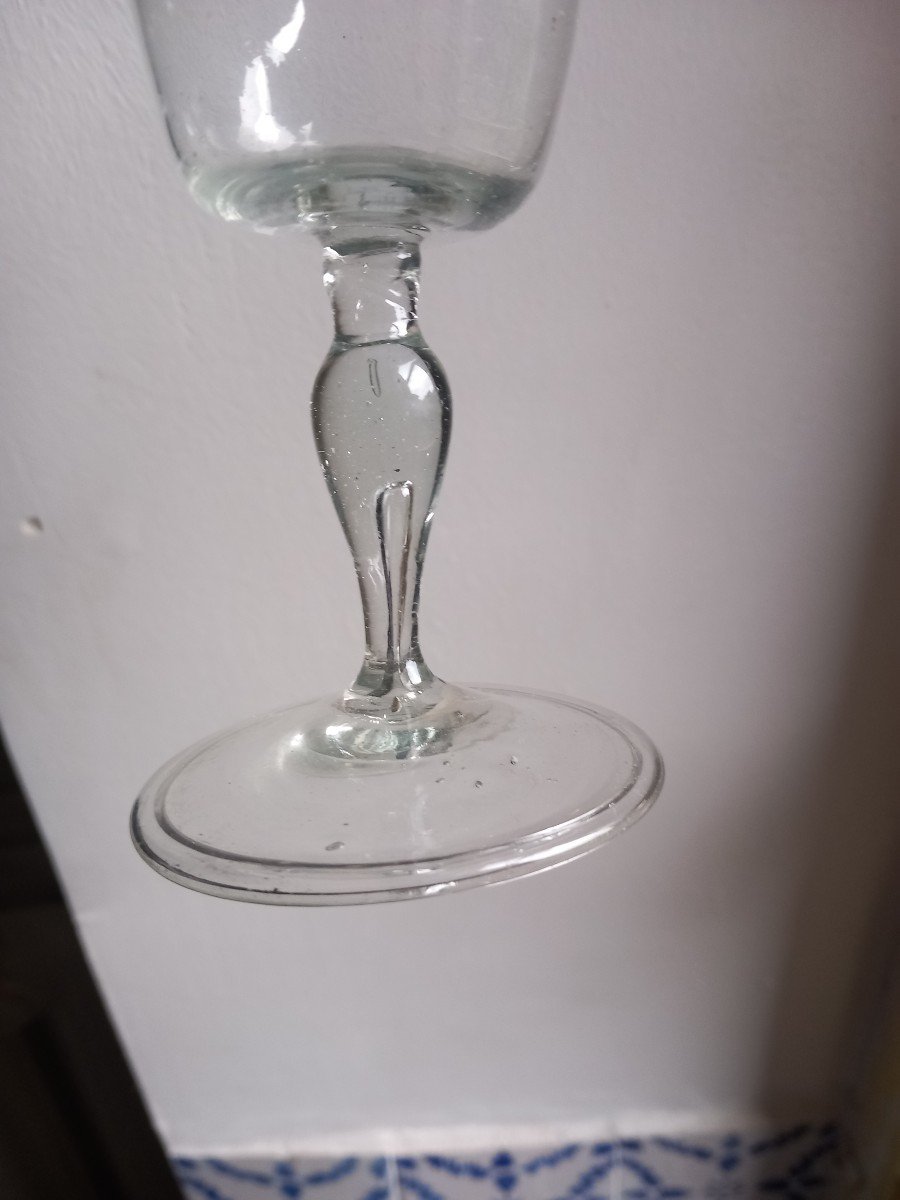 Verre à Pied Français Du XVIIIe Siècle-photo-4