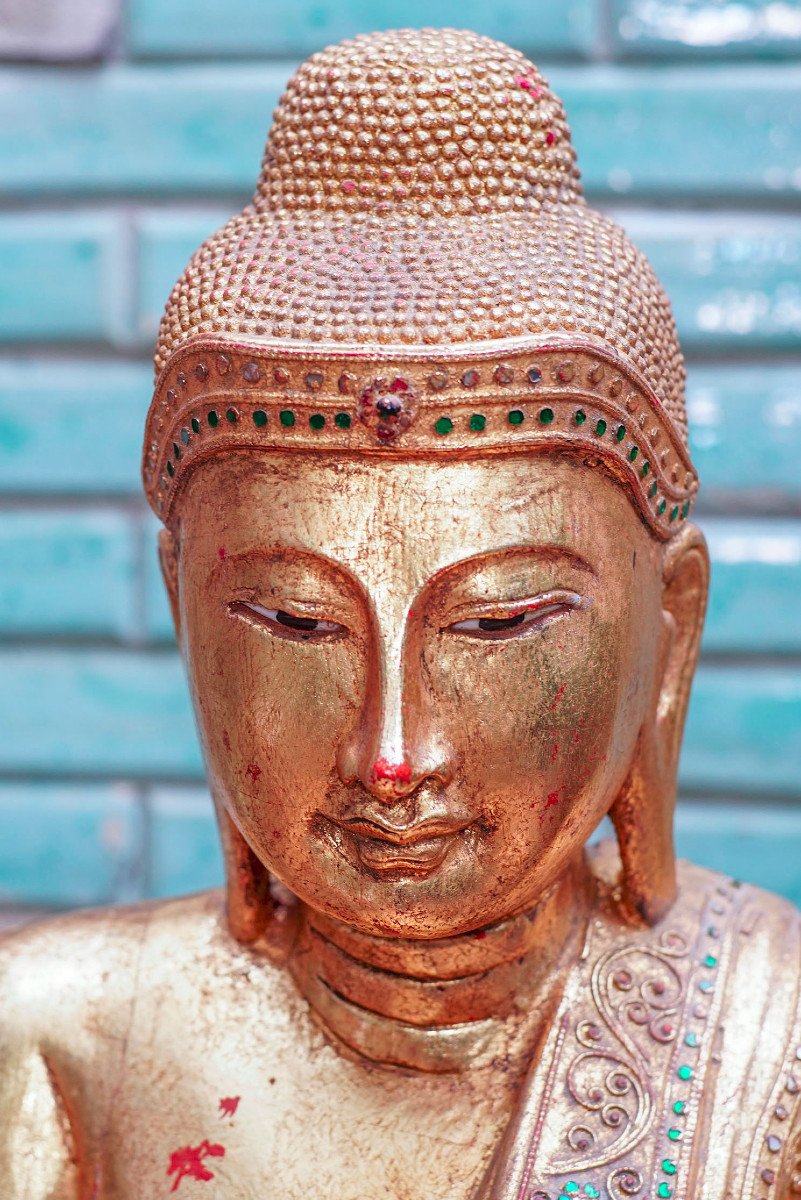 Antique Burmese Mandalay Budda-photo-4