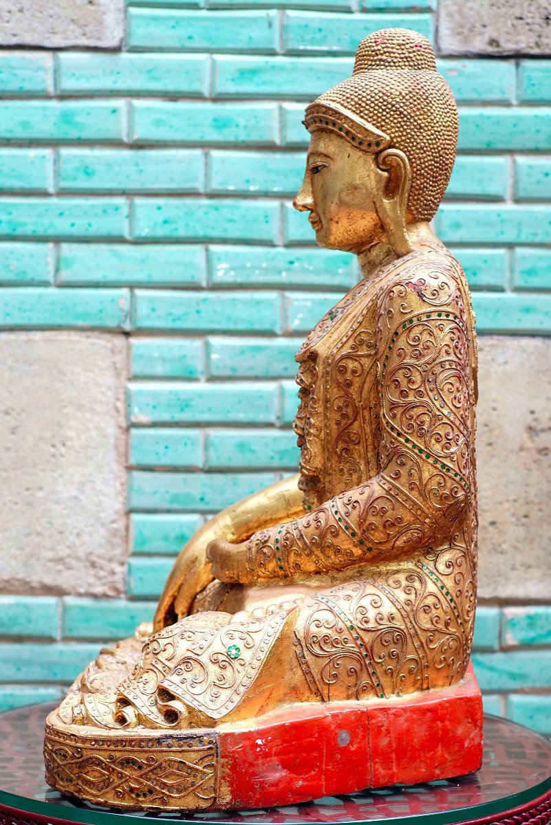 Antique Burmese Mandalay Budda-photo-1