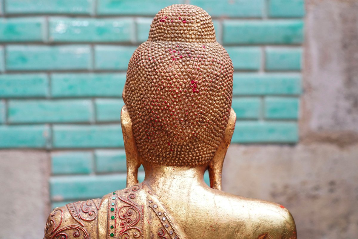 Antique Burmese Mandalay Budda-photo-2