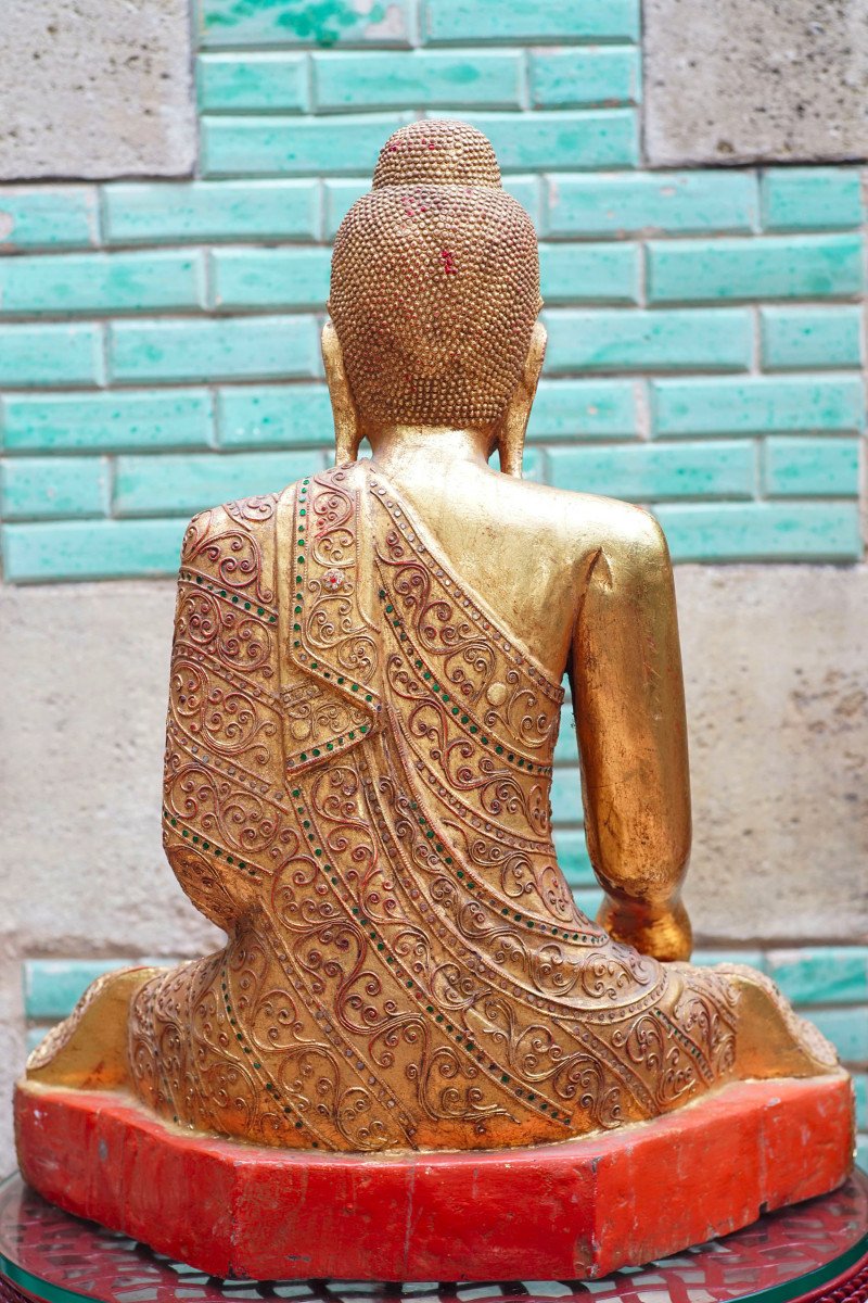 Antique Burmese Mandalay Budda-photo-5