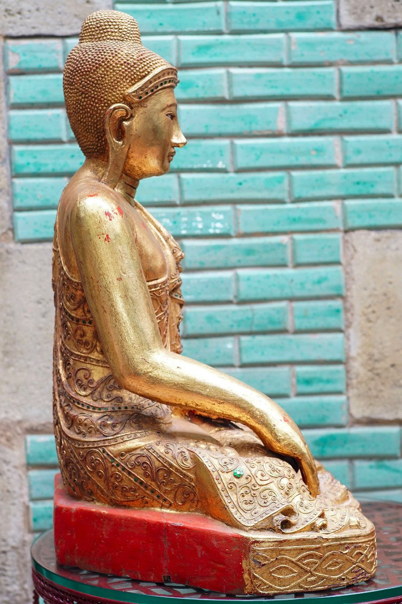 Antique Burmese Mandalay Budda-photo-6