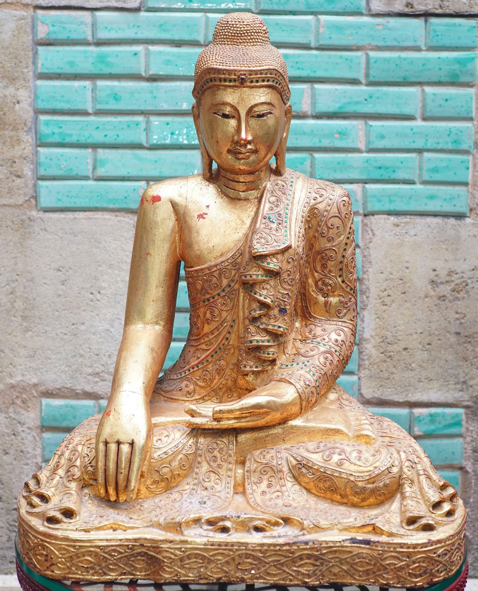 Antique Burmese Mandalay Budda