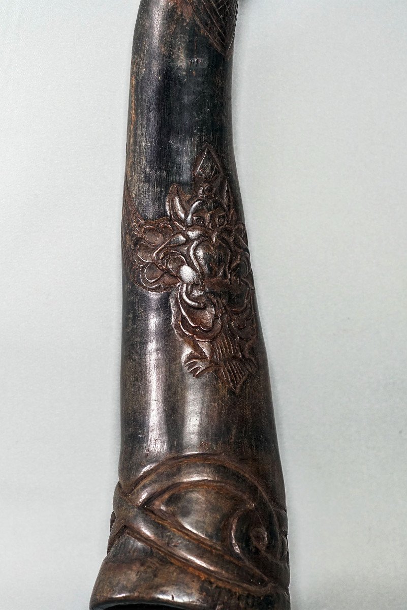 Tibet Thungra Buddhist Ritual Horn-photo-3