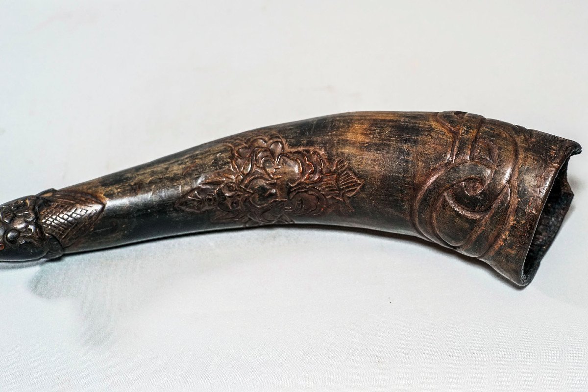 Tibet Thungra Buddhist Ritual Horn-photo-7