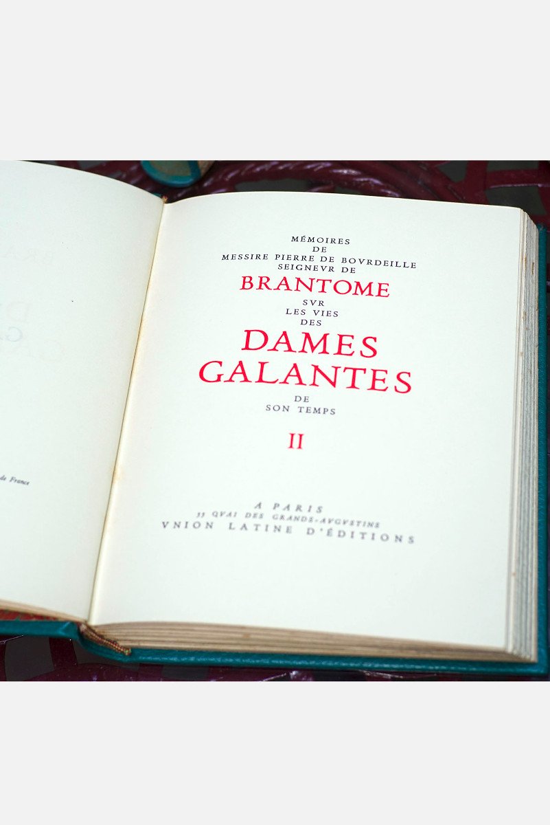 Curiosa : BRANTOME "VIE DES DAMES GALANTES" 3 volumes-photo-3