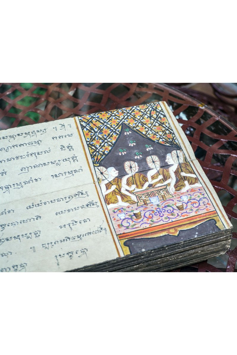 Old And Rare Burmese Buddhist Manuscript-photo-2