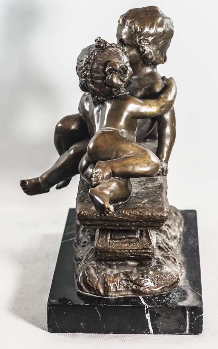 Joseph D'ASTE, 1881-1945, ENFANTS Bronze-photo-2