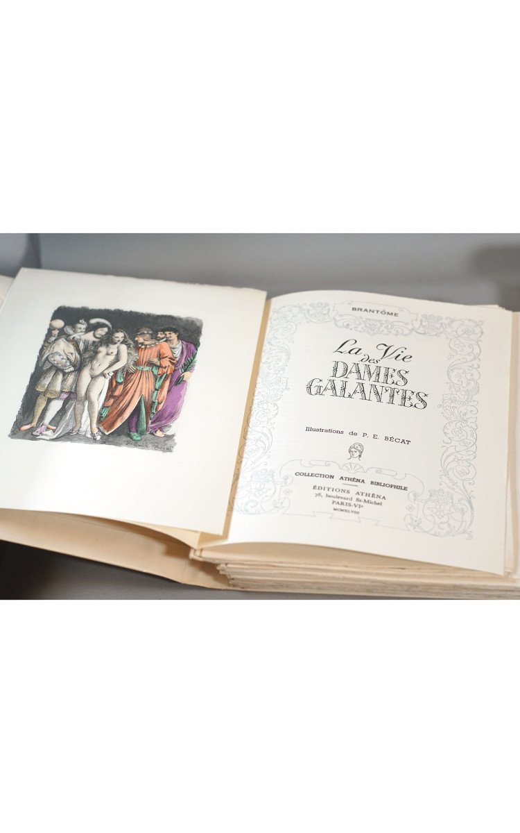 Curiosa - Brantôme The Lives Of Gallant Ladies, 2 Volumes. Illus: Pe Bécat-photo-3