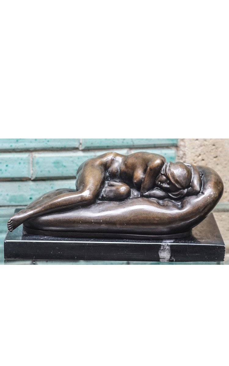 Ljr Collin, Bronze Sculpture Woman-photo-6