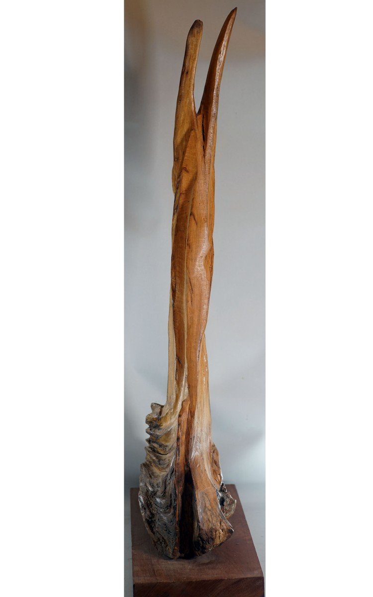 Etienne Balmadier Known As "balma", Wood Sculpture-photo-3