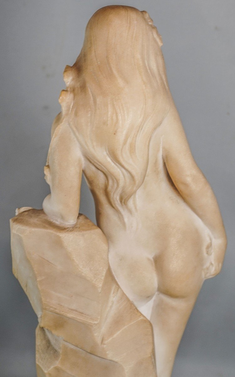 Dante Zoi Alabaster Woman Sculpture-photo-2