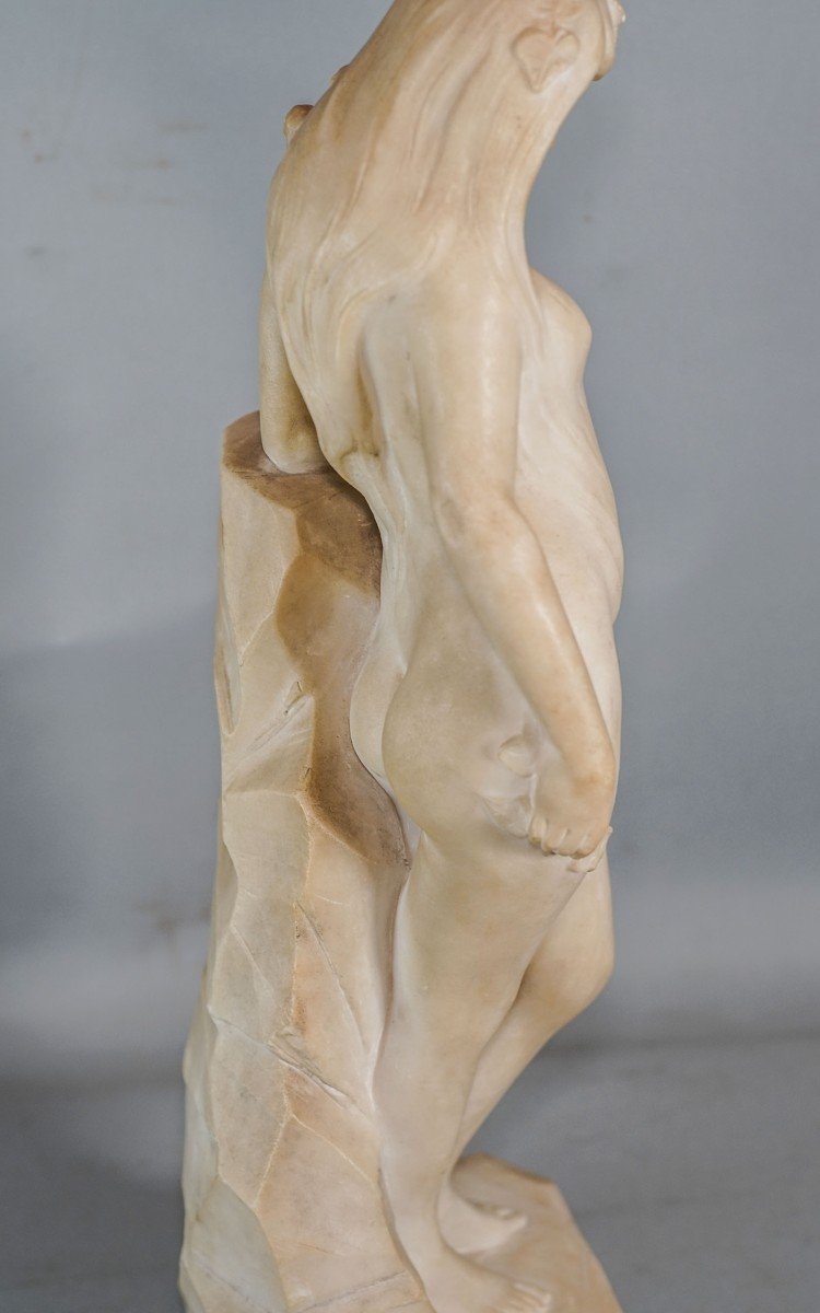 Dante Zoi Alabaster Woman Sculpture-photo-5