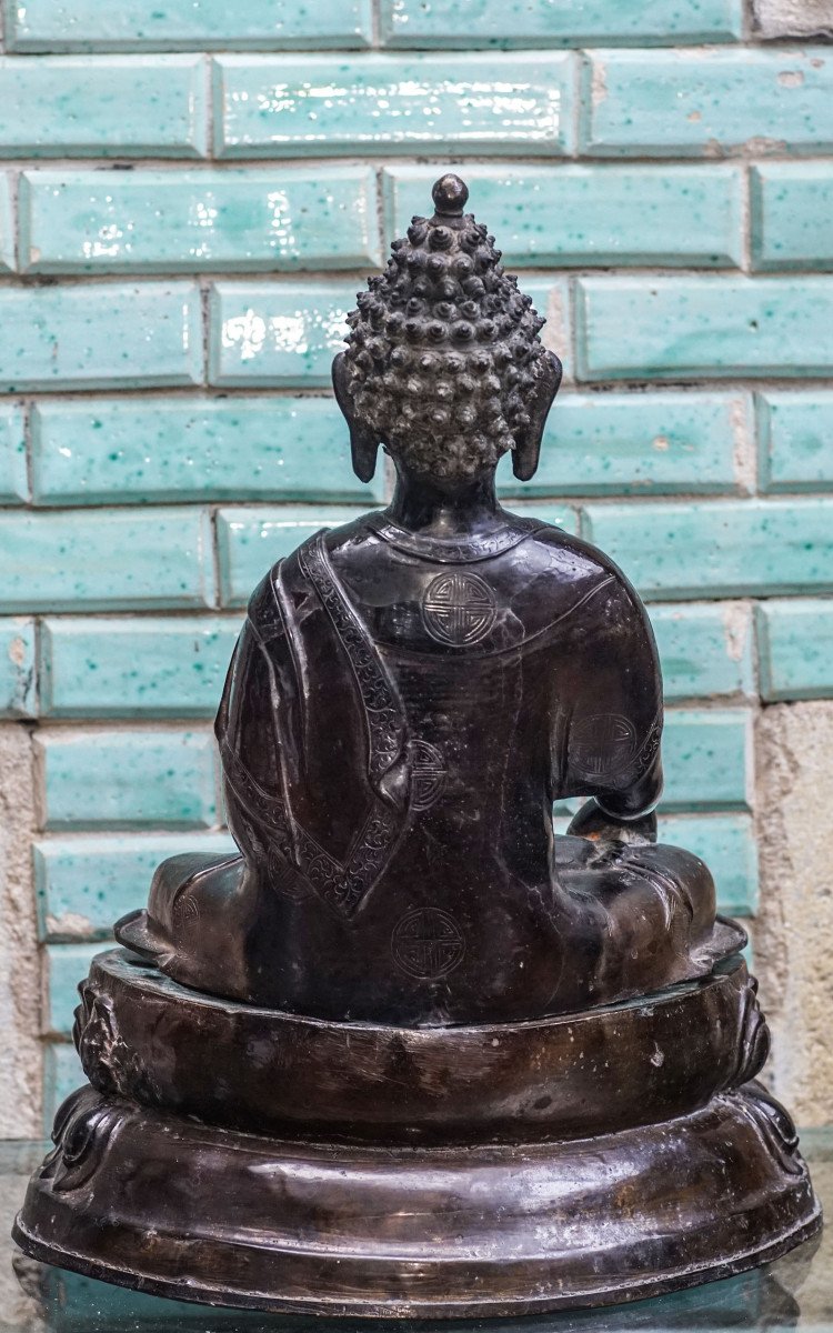 Buddha, Bronze Tibet Early 20th Century -photo-3