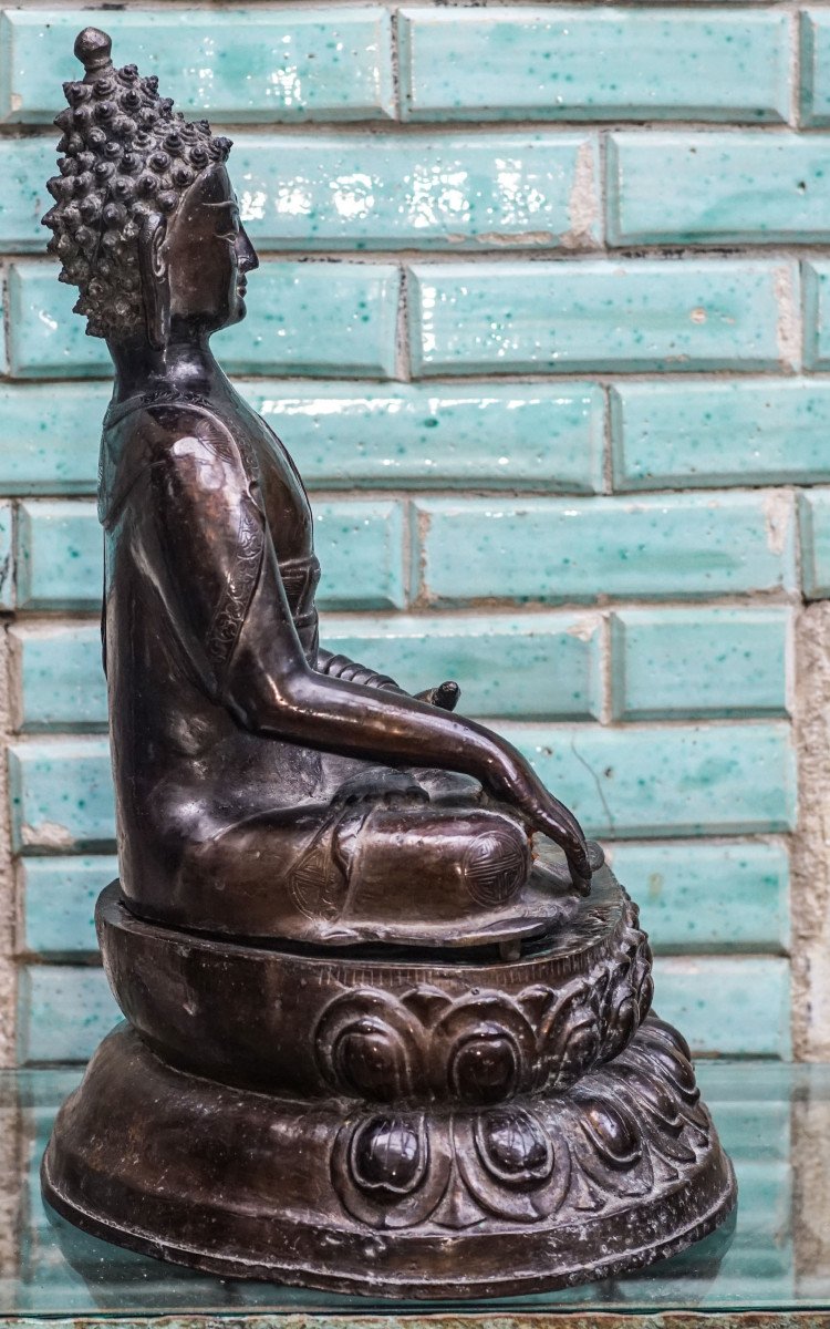 Buddha, Bronze Tibet Early 20th Century -photo-6