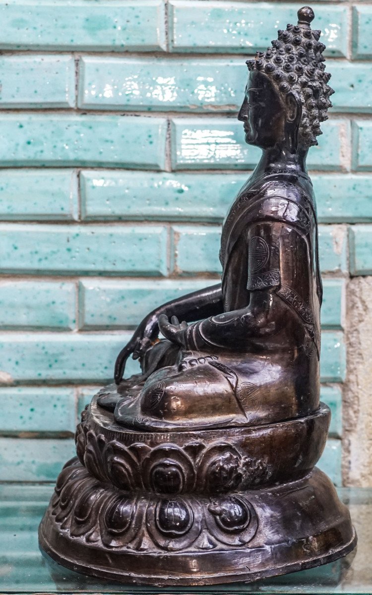 Buddha, Bronze Tibet Early 20th Century -photo-7