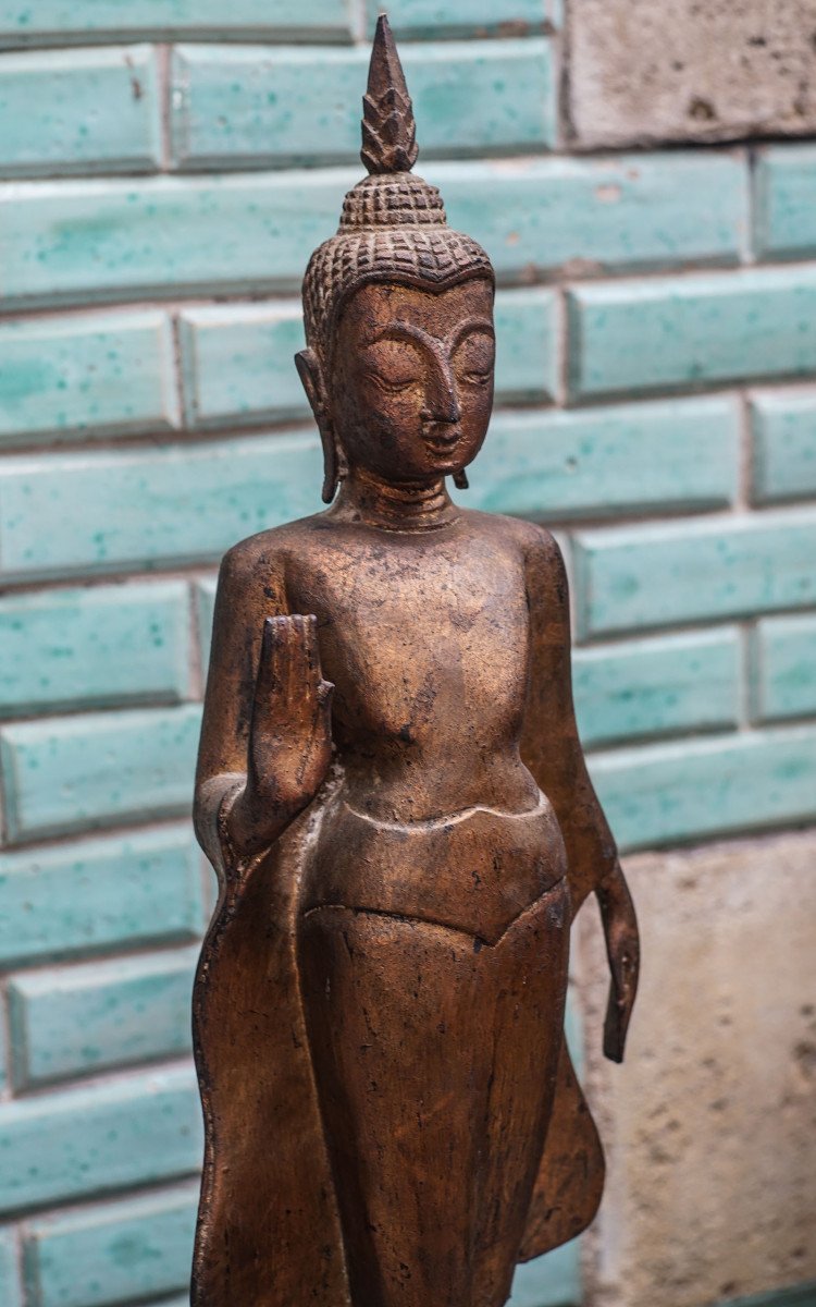 Abhaya Buddha, Thaillande, Golden Wood-photo-2