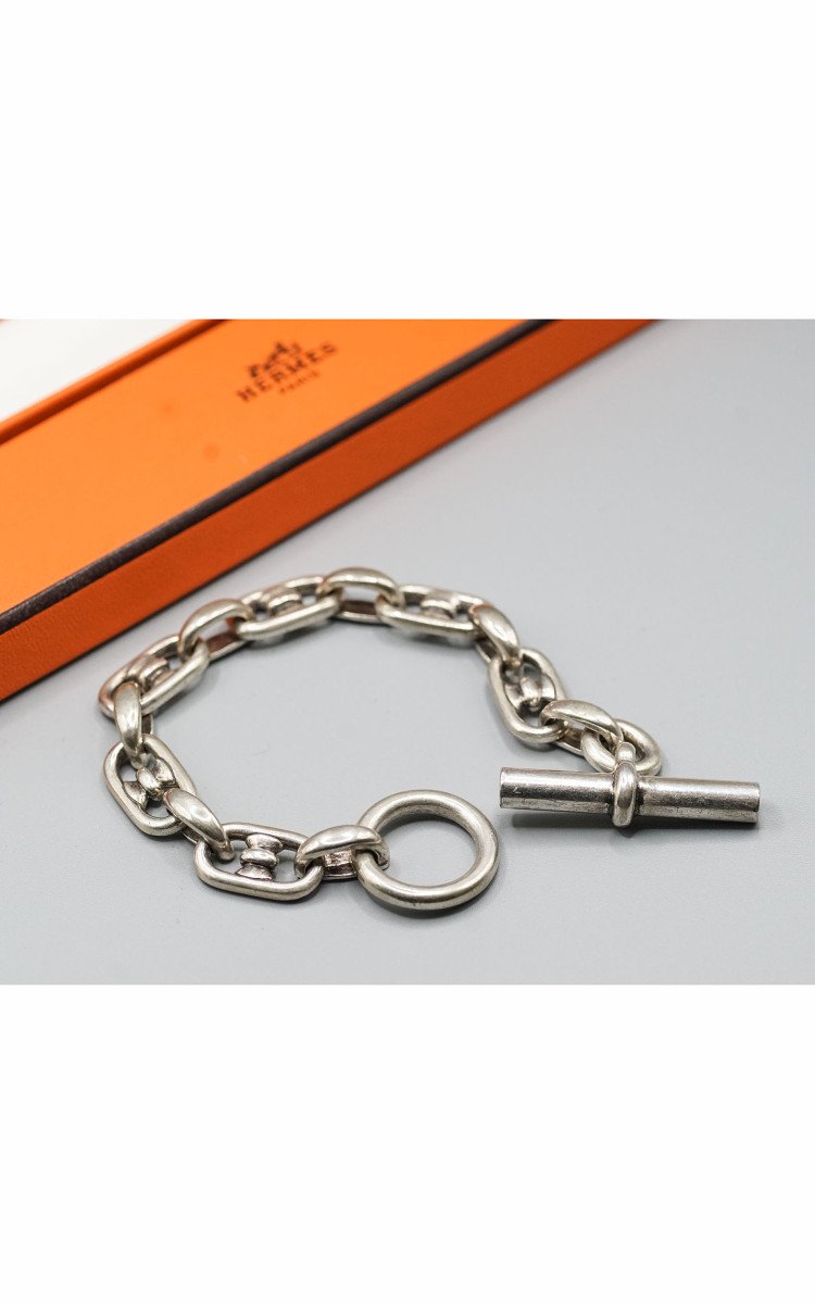 Hermes Silver Bracelet-photo-5