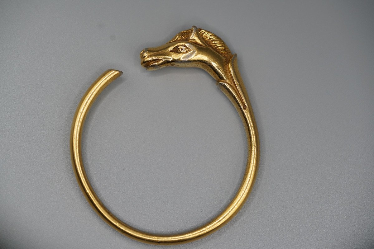 Hermes Horse Head Bracelet-photo-2