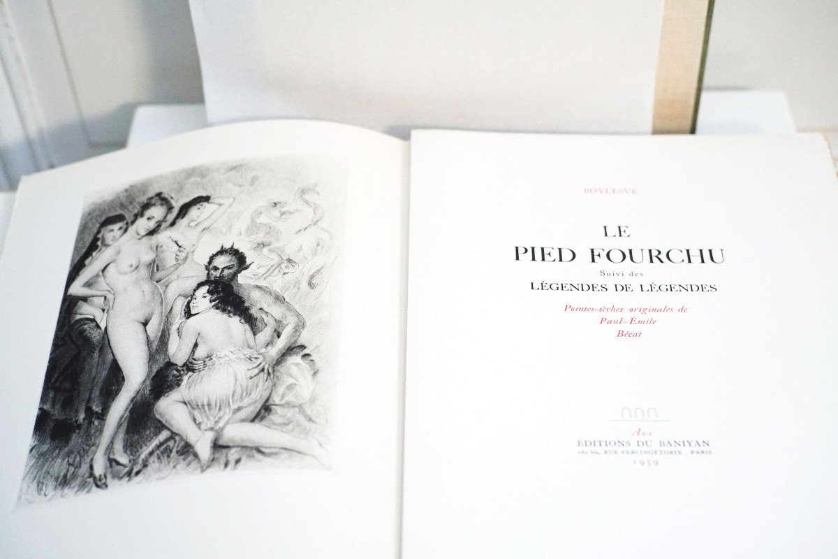 CURIOSA : René BOYLESVE, "LE PIED FOURCHU" Illustrations de P-E BÉCAT-photo-6